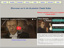 Tablet Screenshot of claudekahn.info